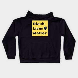 Black Lives Matter- Square Decal Kids Hoodie